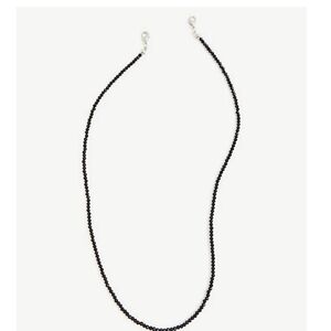 🆕 FACE MASK CHAIN - BLACK BEADED